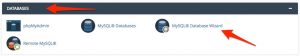 cPanel database